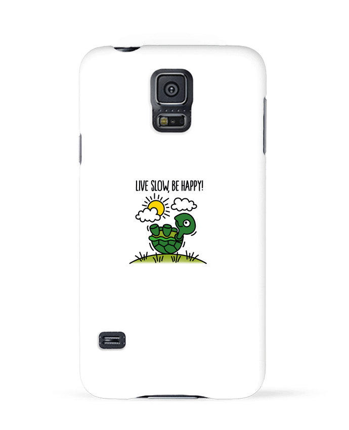 Coque Samsung Galaxy S5 LIVE SLOW BE HAPPY par LaundryFactory