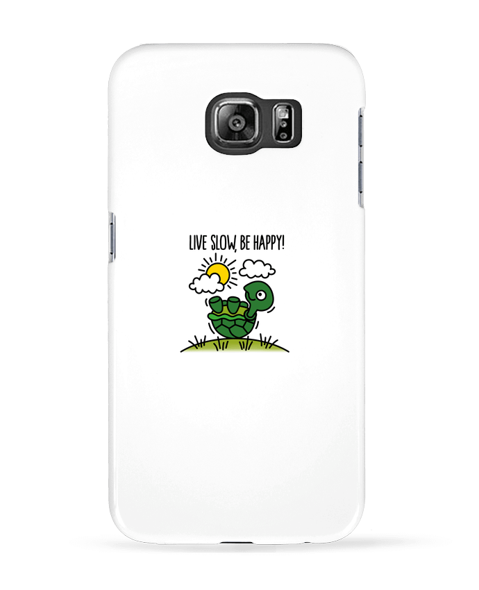 Coque Samsung Galaxy S6 LIVE SLOW BE HAPPY - LaundryFactory