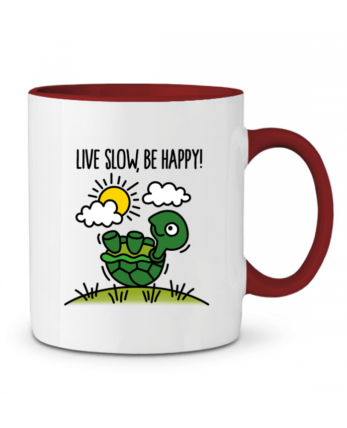 Mug bicolore LIVE SLOW BE HAPPY LaundryFactory