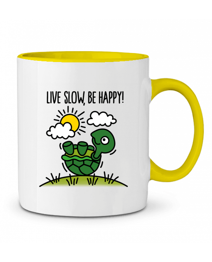 Mug bicolore LIVE SLOW BE HAPPY LaundryFactory