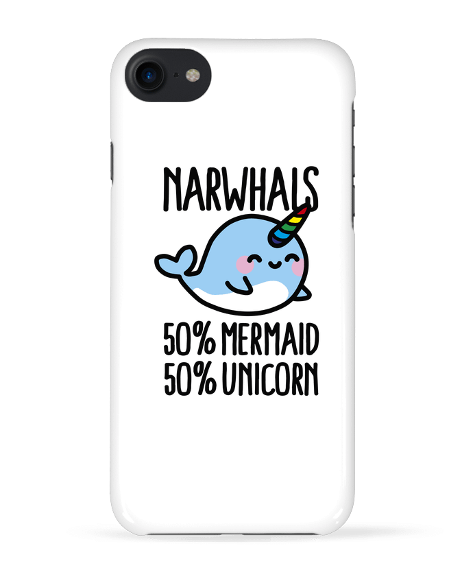 COQUE 3D Iphone 7 NARWHALS MERMAID UNICORN de LaundryFactory