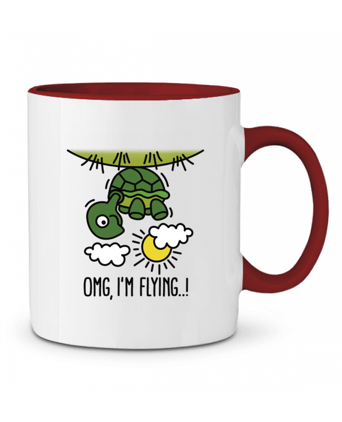 Mug bicolore OMG IM FLYING LaundryFactory