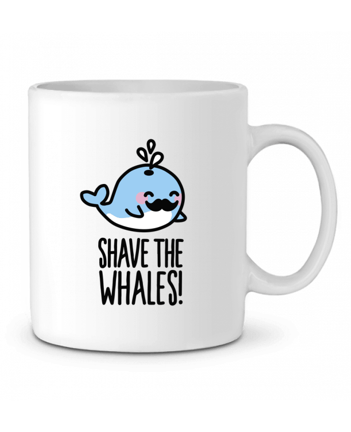 Ceramic Mug SHAVE THE WHALES by LaundryFactory