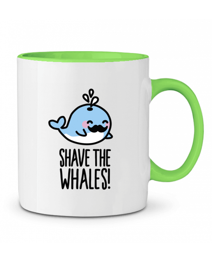 Two-tone Ceramic Mug SHAVE THE WHALES LaundryFactory