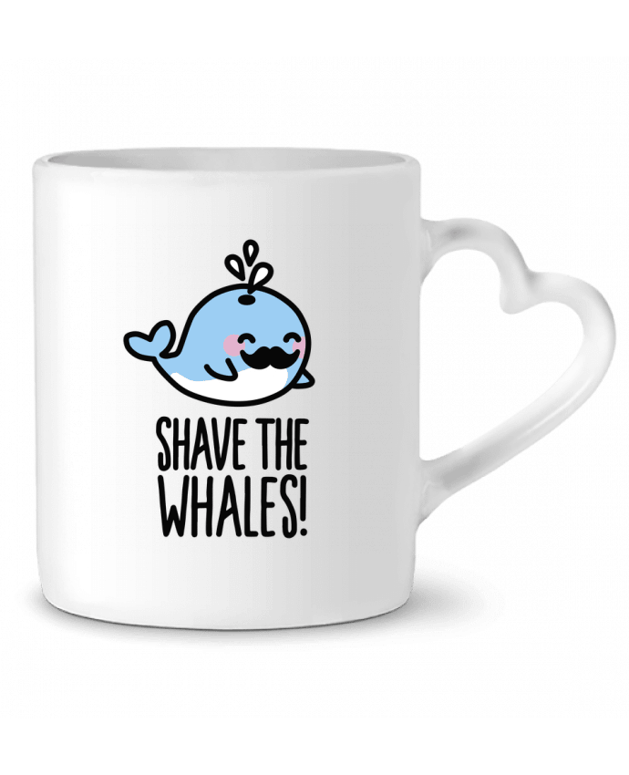 Mug Heart SHAVE THE WHALES by LaundryFactory