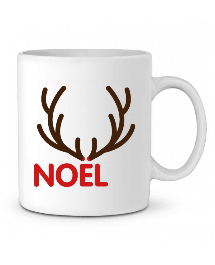 Taza Cerámica Noël avec bois de renne por tunetoo