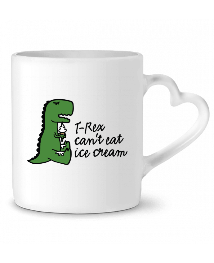 Mug Heart TREX CANT EAT ICE by LaundryFactory