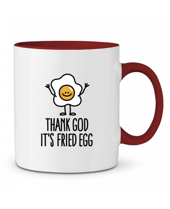 Mug bicolore THANK GOD ITS FRIED EGG LaundryFactory