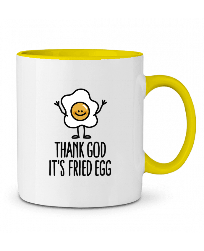 Mug bicolore THANK GOD ITS FRIED EGG LaundryFactory