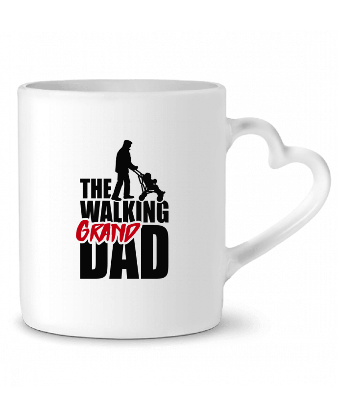 Mug Heart WALKING GRAND DAD Black by LaundryFactory