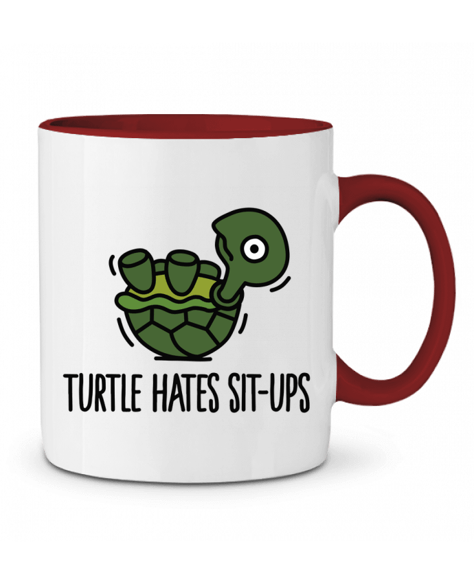 Mug bicolore TURTLE HATES SIT-UPS LaundryFactory