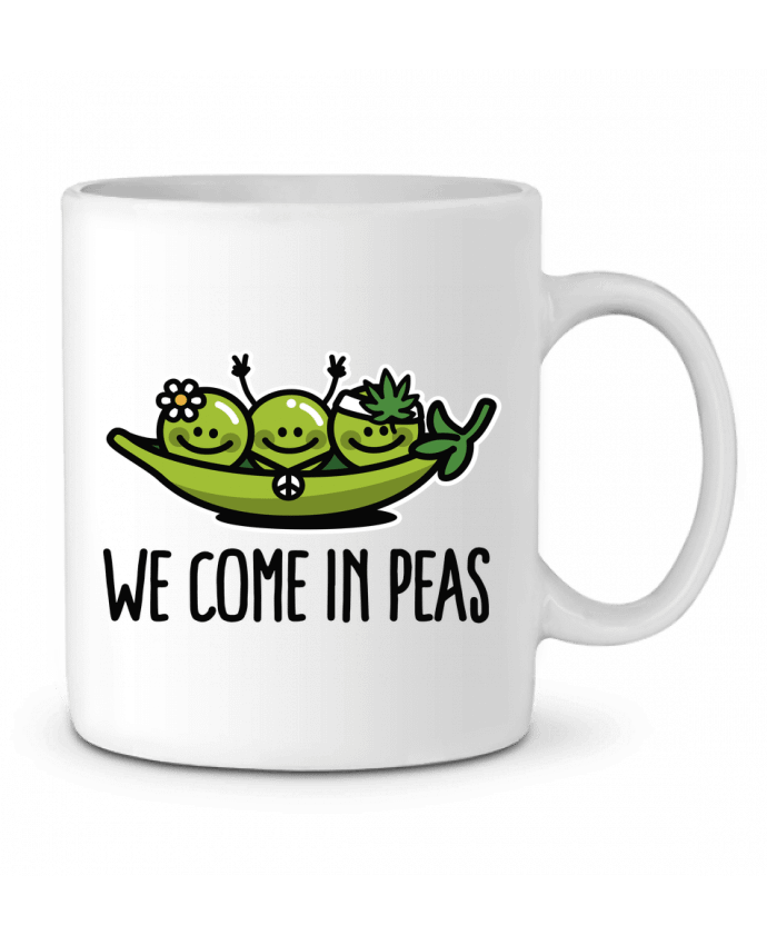 Mug  WE COME IN PEAS par LaundryFactory