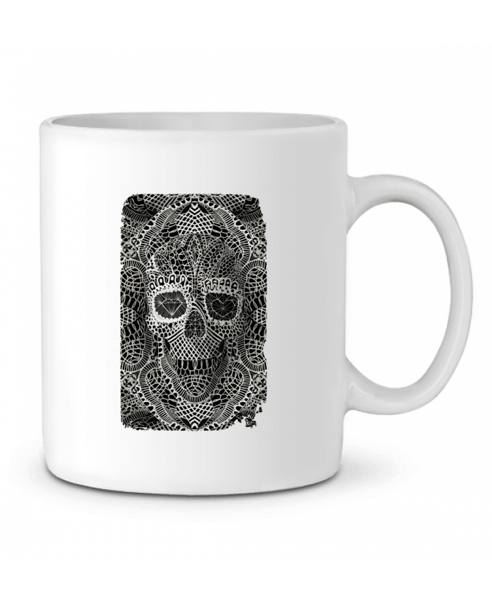 Ceramic Mug Lace skull by ali_gulec