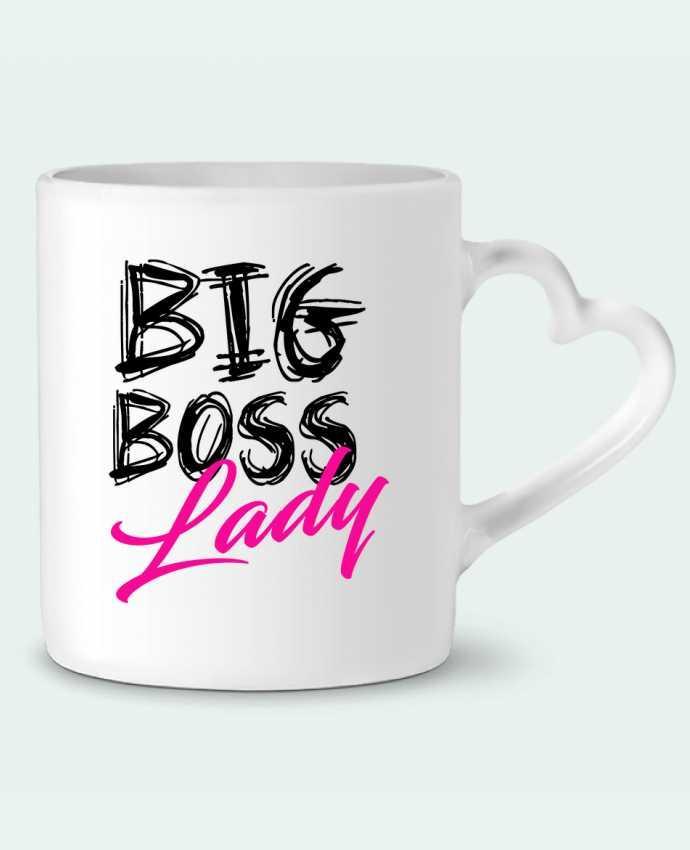 Mug coeur big boss lady par DesignMe