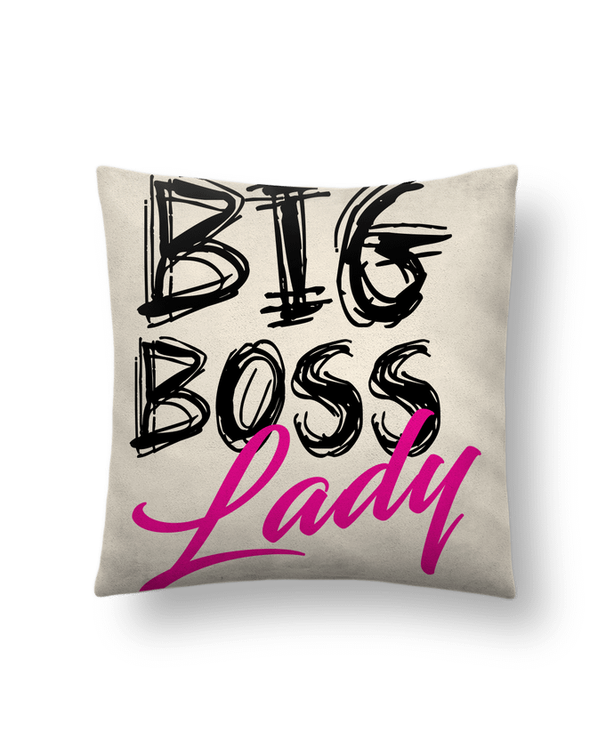 Coussin suédine big boss lady par DesignMe