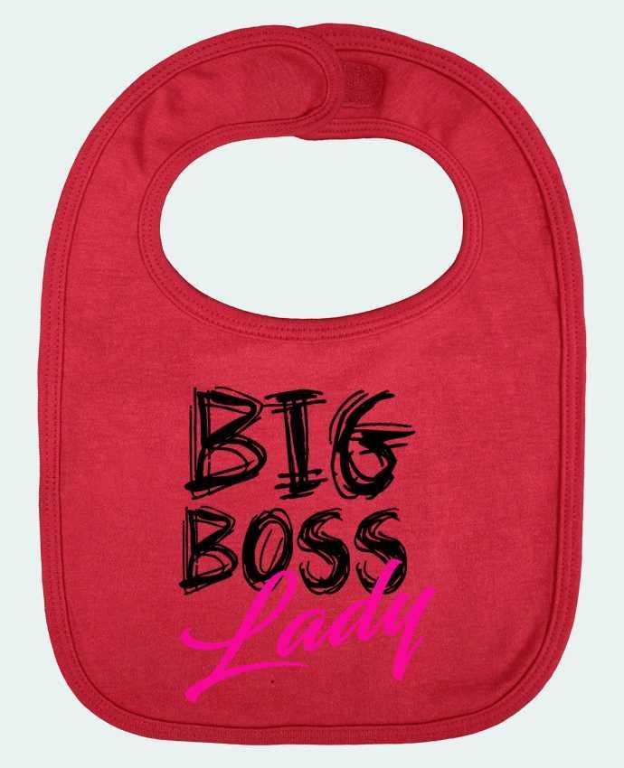 Baby Bib plain and contrast big boss lady by DesignMe
