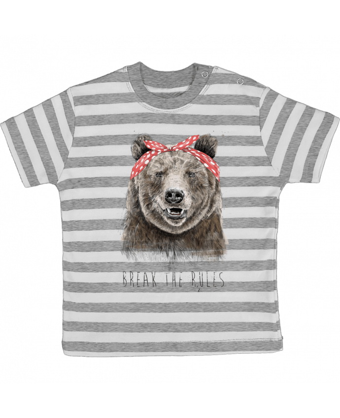 Camiseta Bebé a Rayas Break the rules II por Balàzs Solti
