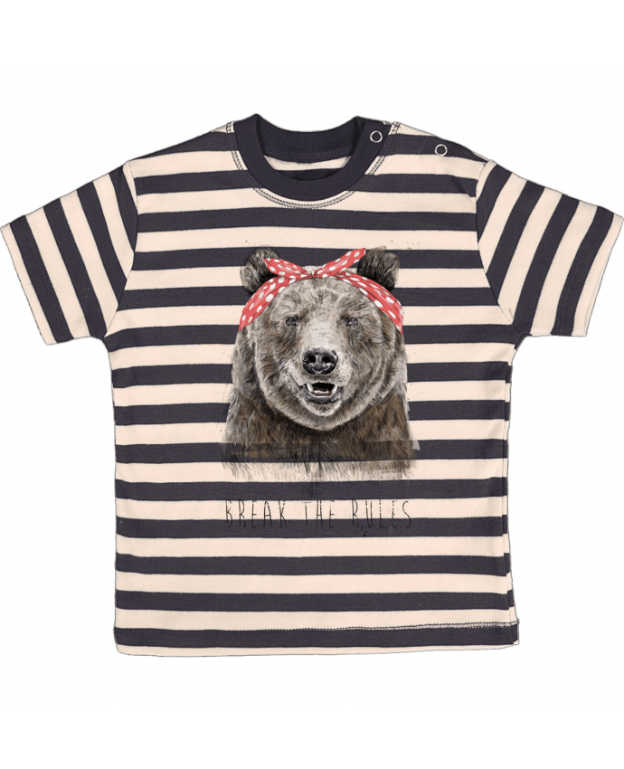 T-shirt baby with stripes Break the rules II by Balàzs Solti