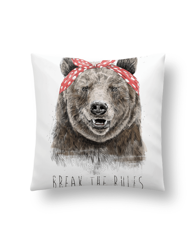 Cushion synthetic soft 45 x 45 cm Break the rules II by Balàzs Solti