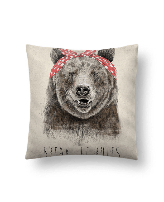 Cushion suede touch 45 x 45 cm Break the rules II by Balàzs Solti