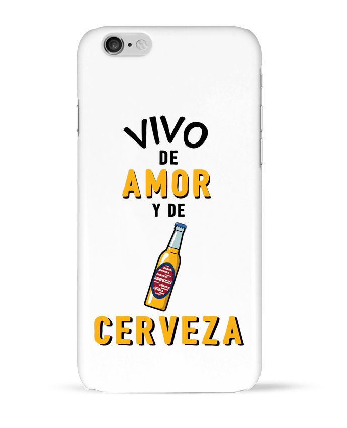 Case 3D iPhone 6 Vivo de amor y de cerveza by tunetoo