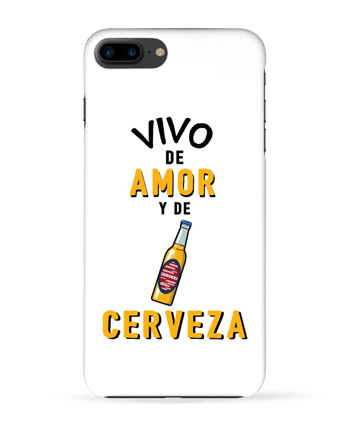 Case 3D iPhone 7+ Vivo de amor y de cerveza by tunetoo