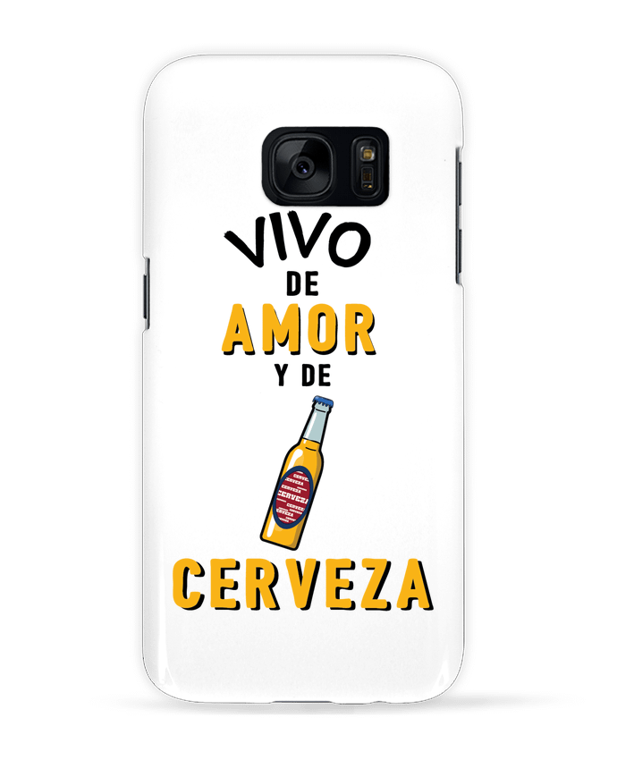 Coque 3D Samsung Galaxy S7  Vivo de amor y de cerveza par tunetoo