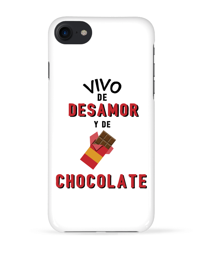 Case 3D iPhone 7 Vivo de desamor y de chocolate de tunetoo