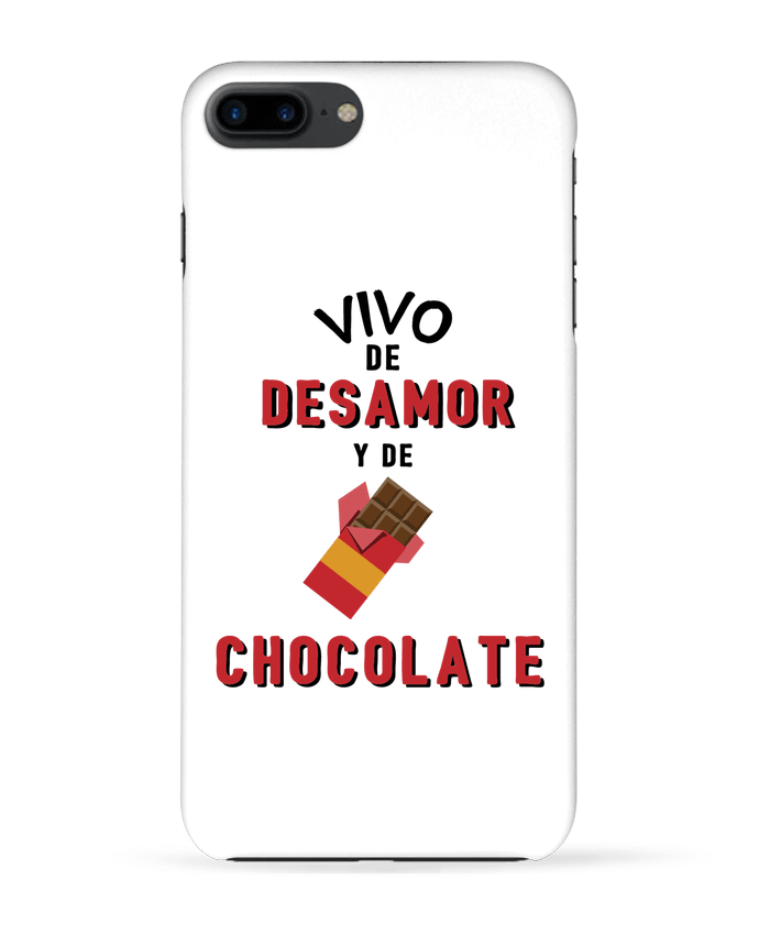 Carcasa Iphone 7+ Vivo de desamor y de chocolate por tunetoo