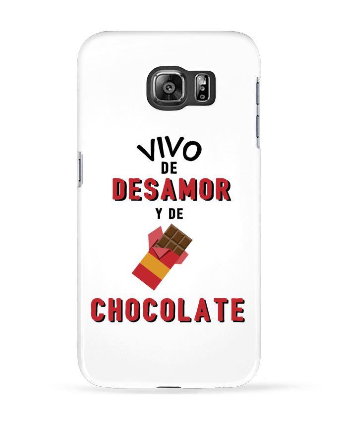 Case 3D Samsung Galaxy S6 Vivo de desamor y de chocolate - tunetoo
