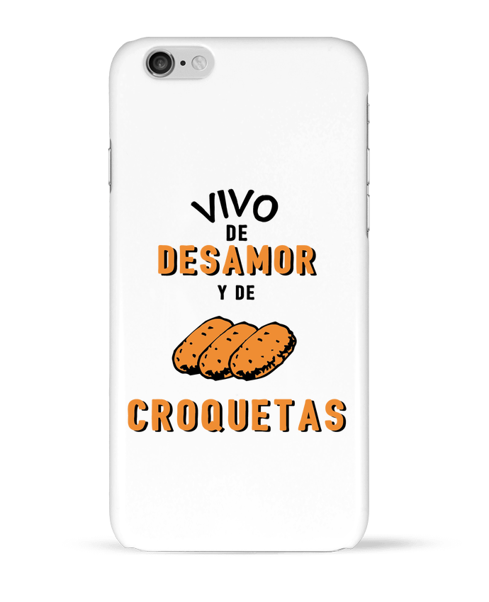 Case 3D iPhone 6 Vivo de desamor y de croquetas by tunetoo