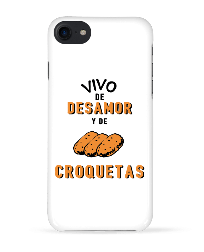 Carcasa Iphone 7 Vivo de desamor y de croquetas de tunetoo