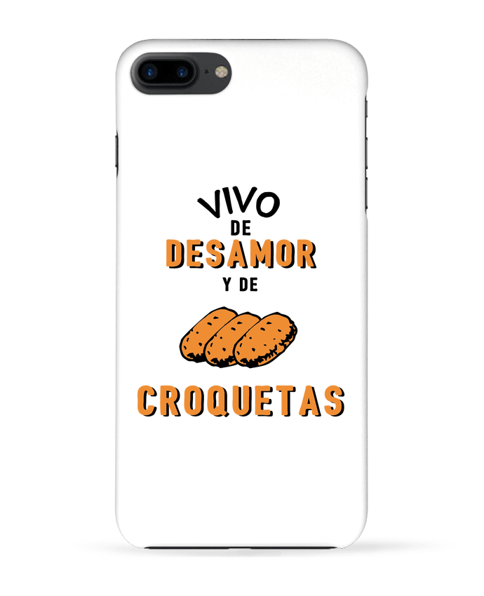 Case 3D iPhone 7+ Vivo de desamor y de croquetas by tunetoo