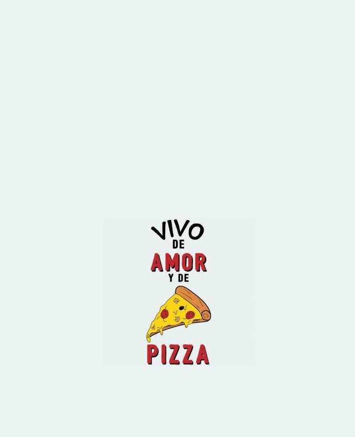 Bolsa de Tela de Algodón Vivo de amor y de pizza por tunetoo