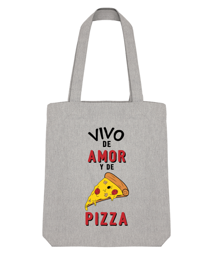 Tote Bag Stanley Stella Vivo de amor y de pizza par tunetoo 