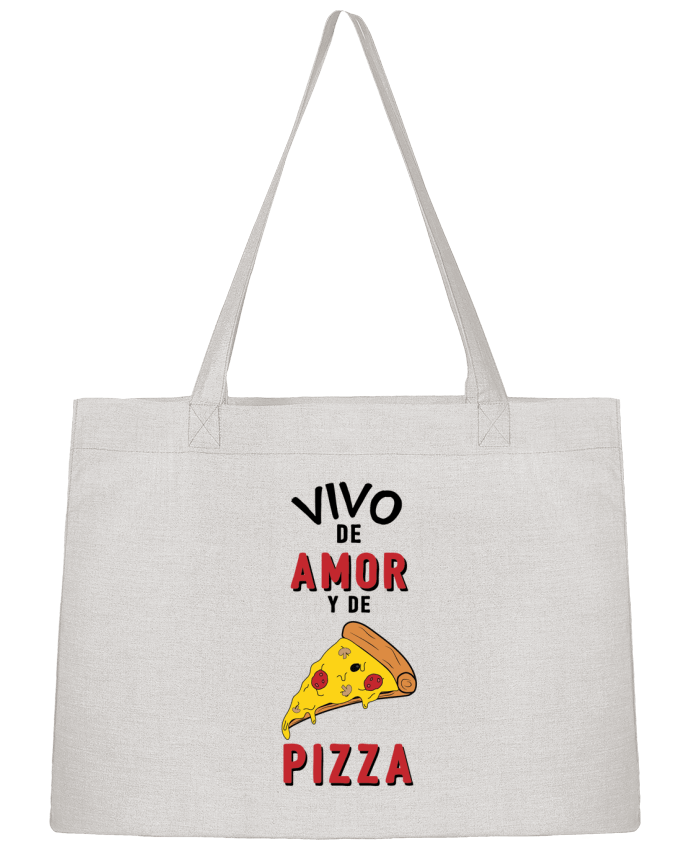 Shopping tote bag Stanley Stella Vivo de amor y de pizza by tunetoo