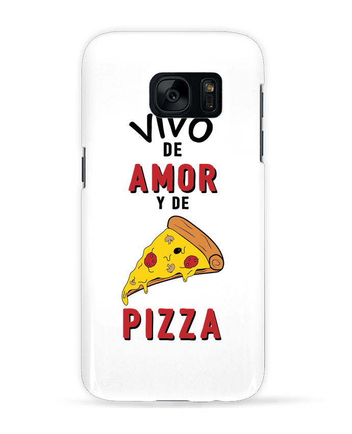 Case 3D Samsung Galaxy S7 Vivo de amor y de pizza by tunetoo