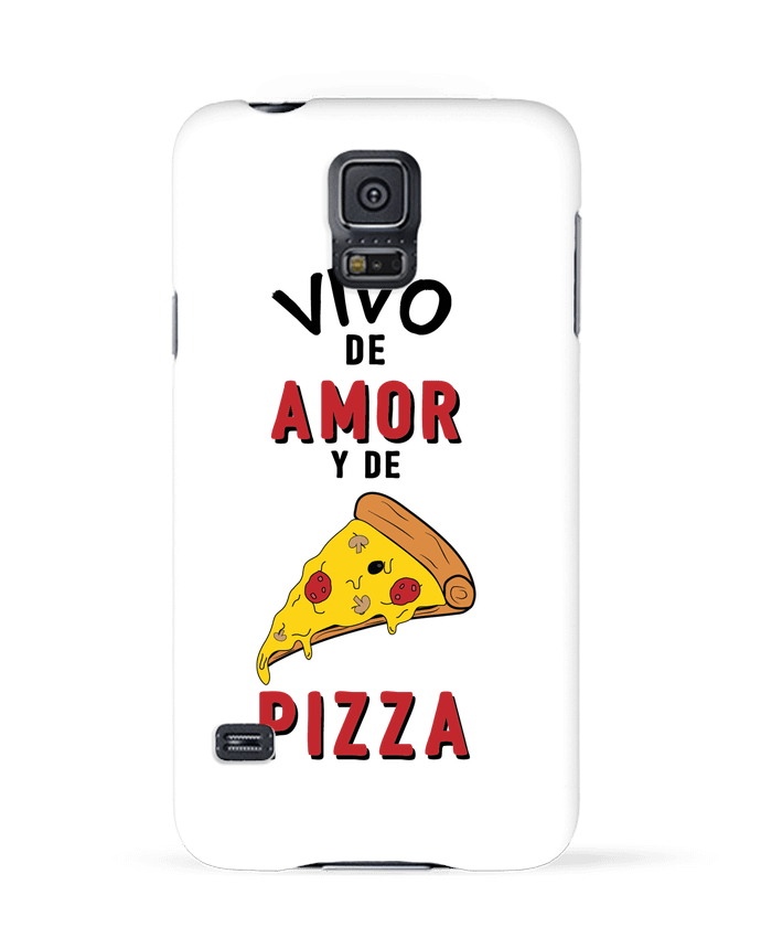Case 3D Samsung Galaxy S5 Vivo de amor y de pizza by tunetoo