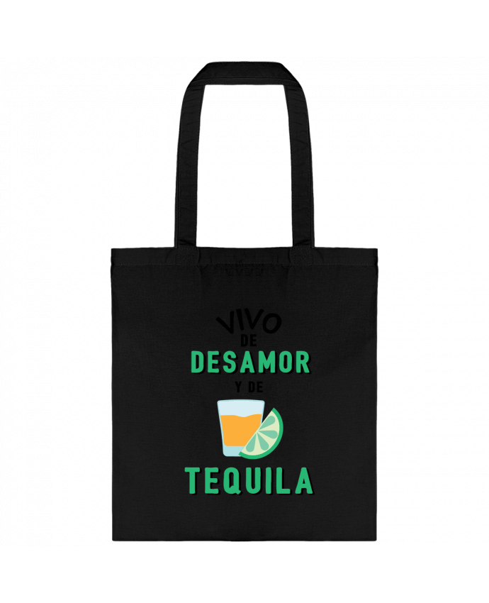 Tote-bag Vivo de desamor y de tequila par tunetoo