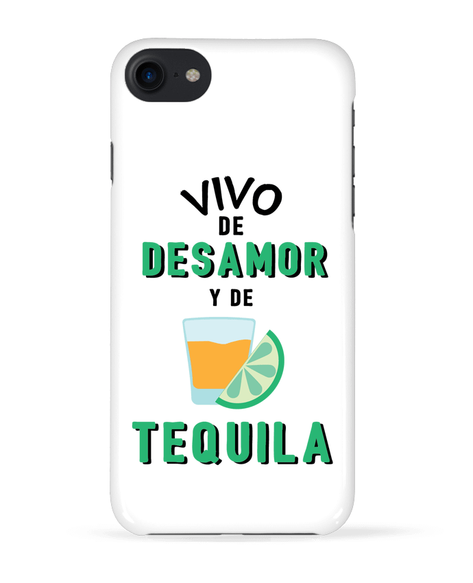 Case 3D iPhone 7 Vivo de desamor y de tequila de tunetoo