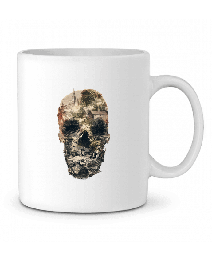 Ceramic Mug Skull town by ali_gulec