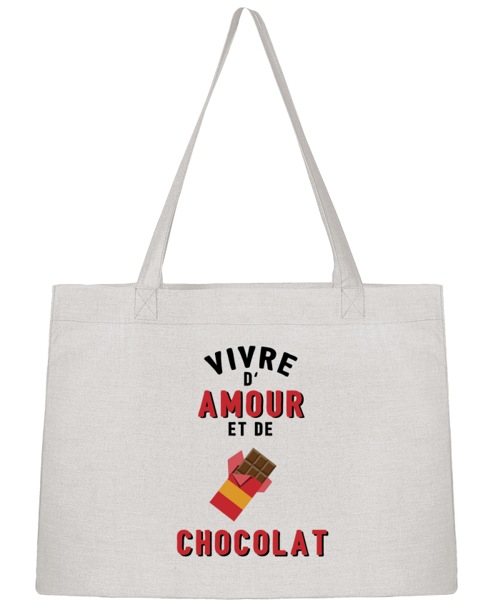 Sac Shopping Vivre d'amour et de chocolat par tunetoo