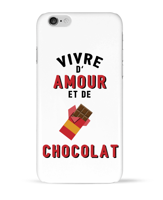 Coque iPhone 6 Vivre d'amour et de chocolat par tunetoo