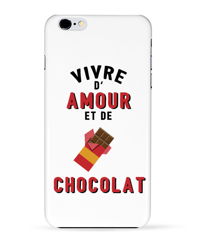 Carcasa Iphone 6+ Vivre d'amour et de chocolat de tunetoo