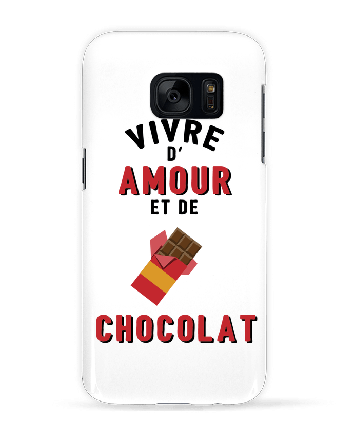 Case 3D Samsung Galaxy S7 Vivre d'amour et de chocolat by tunetoo