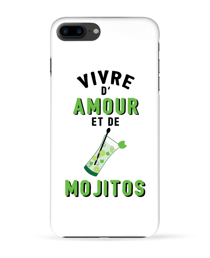 Case 3D iPhone 7+ Vivre d'amour et de mojitos by tunetoo