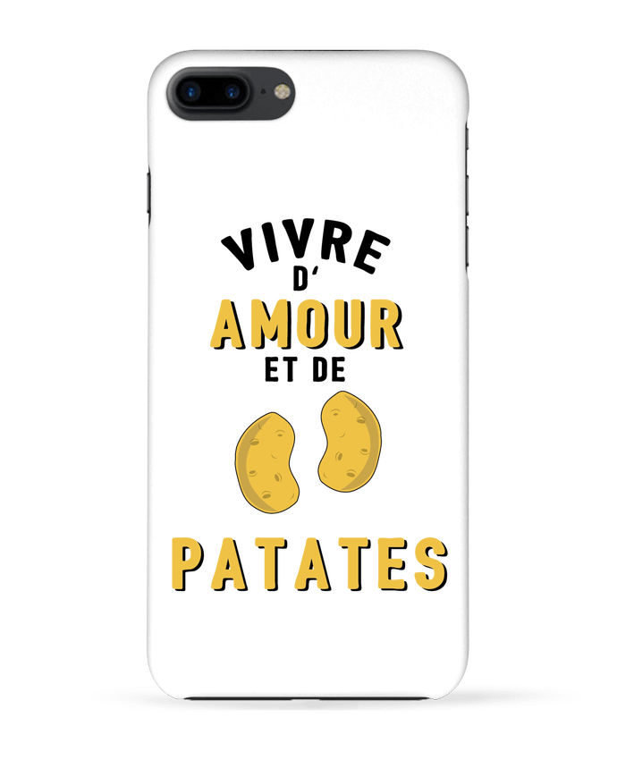 Case 3D iPhone 7+ Vivre d'amour et de patates by tunetoo