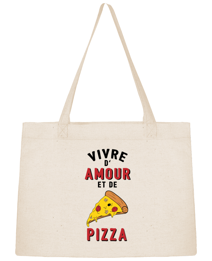 Shopping tote bag Stanley Stella Vivre d'amour et de pizza by tunetoo