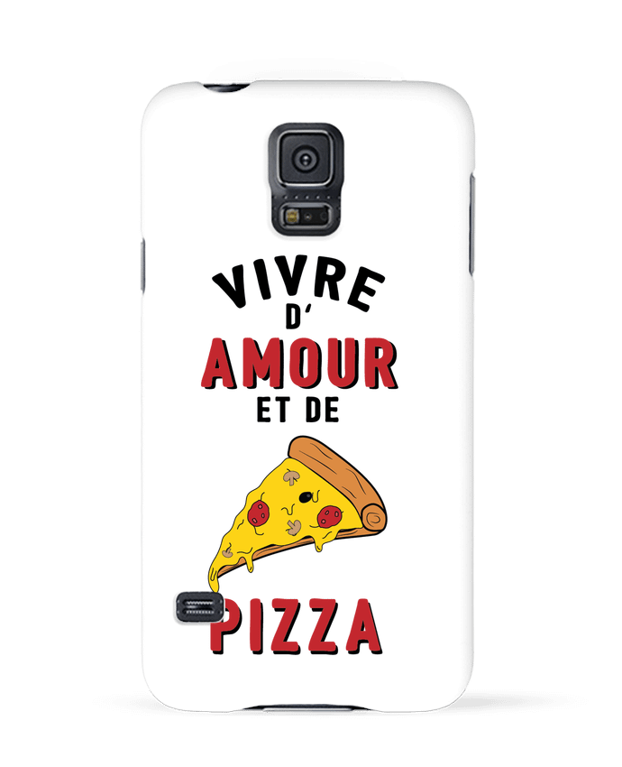 Case 3D Samsung Galaxy S5 Vivre d'amour et de pizza by tunetoo