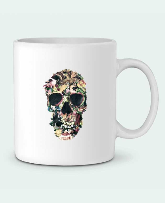 Ceramic Mug Vintage Skull by ali_gulec